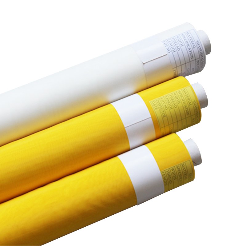 yellow white 80 90 100 110 120 150 200 250 300 mesh fabric polyester silk screen printing mesh/bolting cloth for screen printing