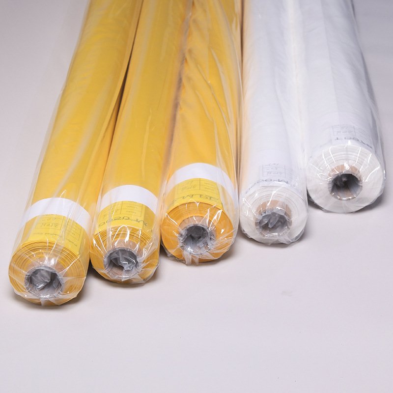 yellow white 80 90 100 110 120 150 200 250 300 mesh fabric polyester silk screen printing mesh/bolting cloth for screen printing