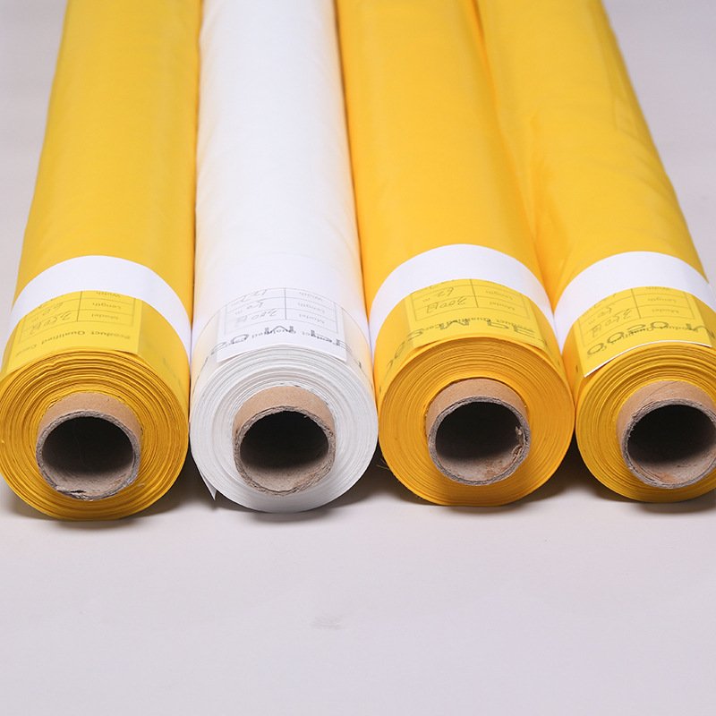 yellow white 80 90 100 110 120 150 200 250 300 mesh fabric polyester silk screen printing mesh/bolting cloth for screen printing