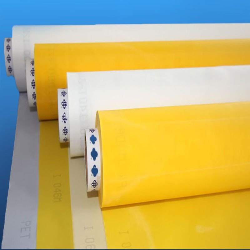 yellow white 80 90 100 110 120 150 200 250 300 mesh fabric polyester silk screen printing mesh/bolting cloth for screen printing