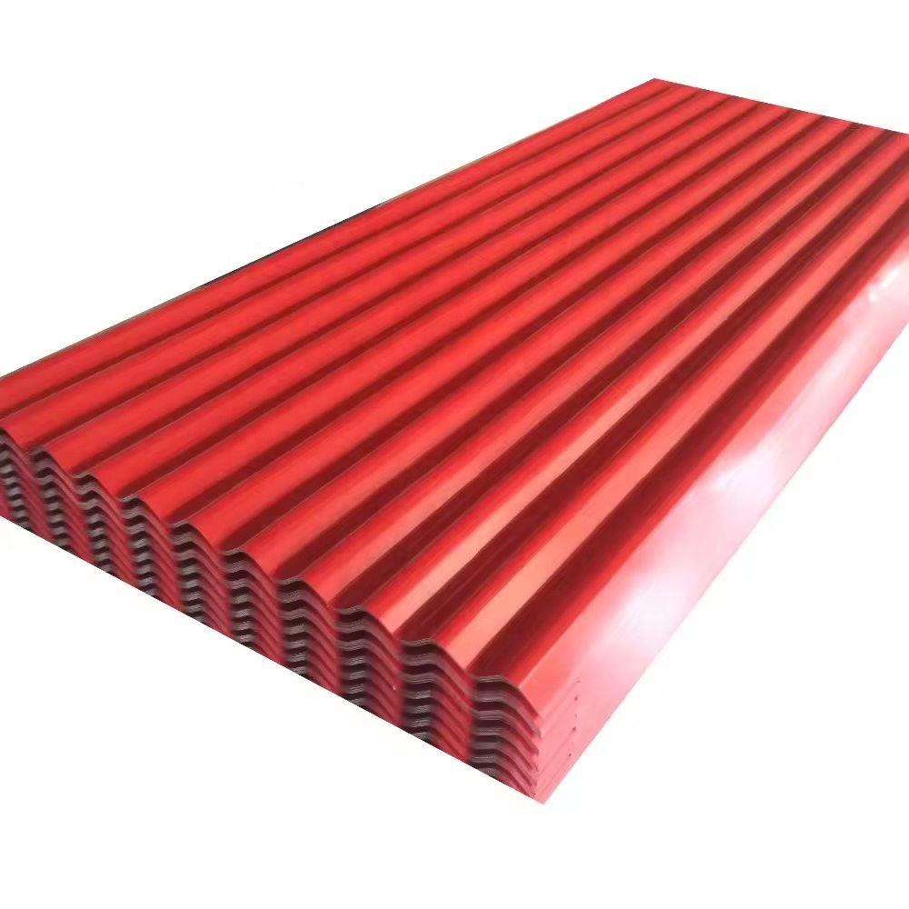 color-coated roof metal sheet price ppgi zinc aluminium gi lbr iron corrugated steel roofing sheet