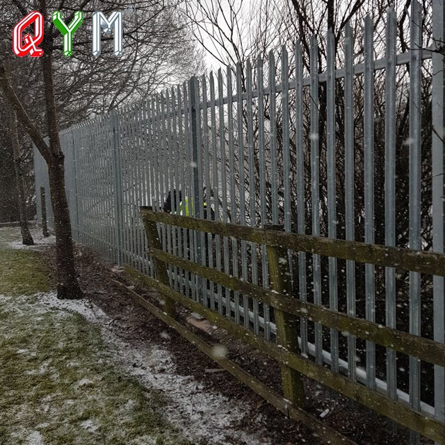 Colorful W Section Palisade Fence European Style Steel Wire Mesh Fencing
