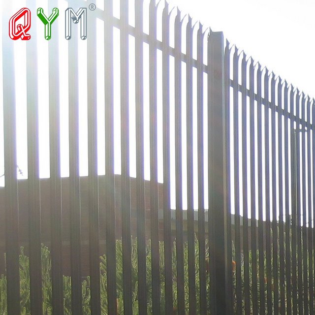 Colorful W Section Palisade Fence European Style Steel Wire Mesh Fencing