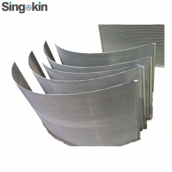 Johnson Curved Wedge Profile V Wire Sieve Bend Screen Arc Screen Plate For Waste Water Filtration