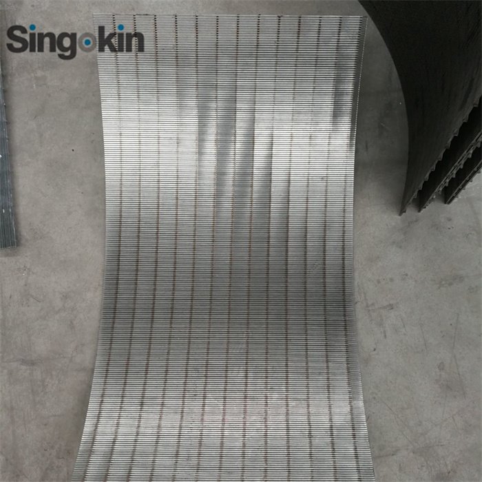 Johnson Curved Wedge Profile V Wire Sieve Bend Screen Arc Screen Plate For Waste Water Filtration