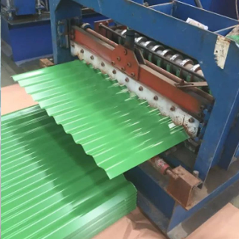 Building Material Sheet Plates G350 G450 G550 Gi Gl Ppgi Ppgl Color Coated Corrugated Trapezoidal Roofing Steel Steel Price JIS