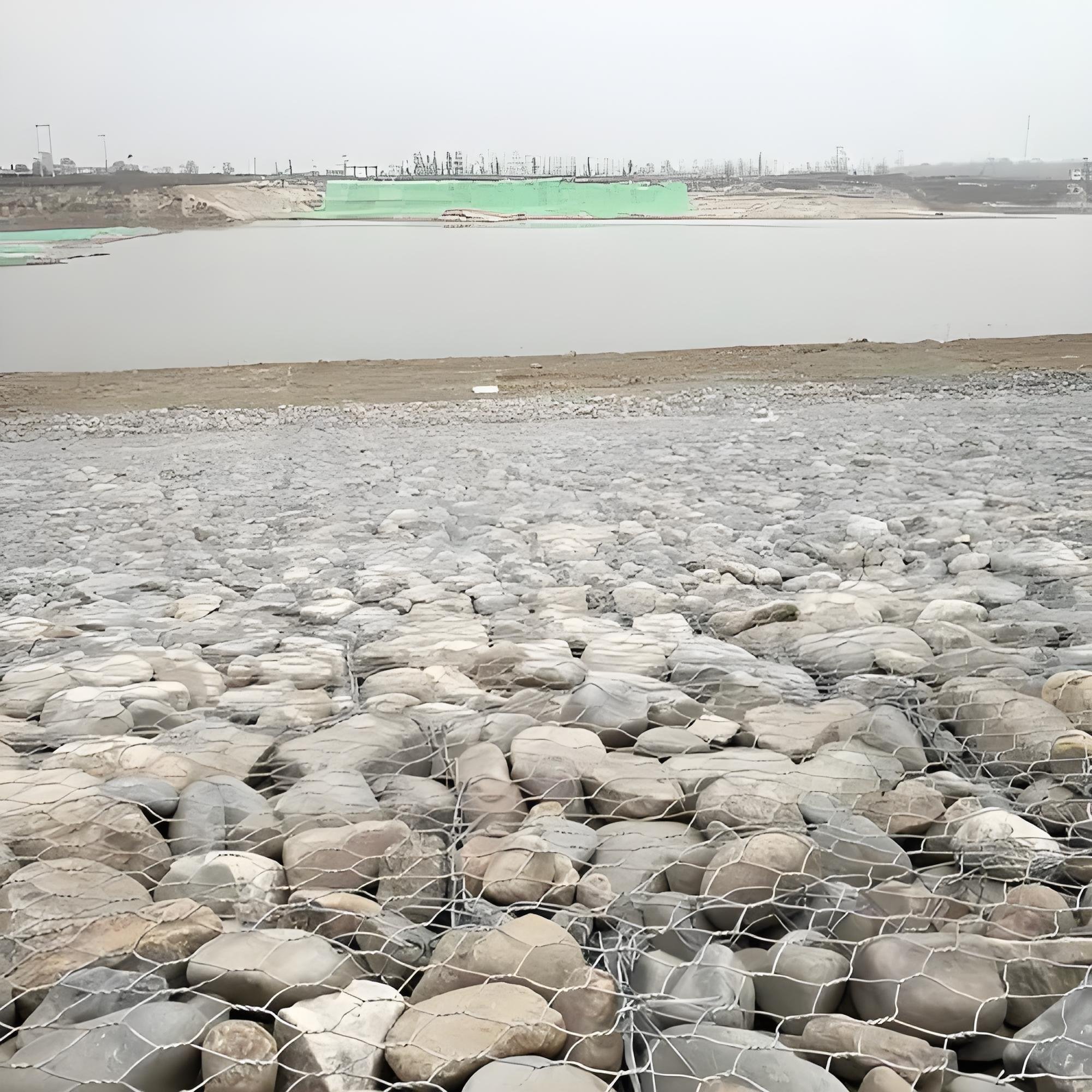 Factory Price 80x100mm Galvanized Hexagonal Iron Wire Mesh Gabion Mesh Gabion Box for Dams