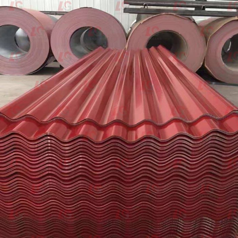 Factory Directly Selling galvanized coated corrugated steel sheet for color for cupboard doors