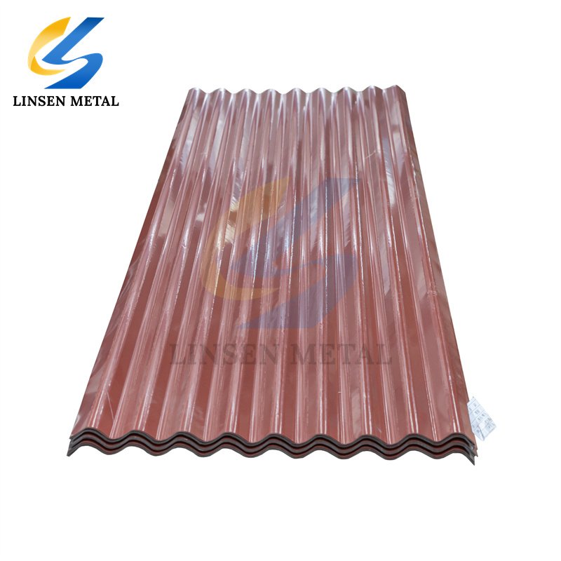 22 gauge color coated corrugated steel sheet corrugated galvanized steel roofing sheet