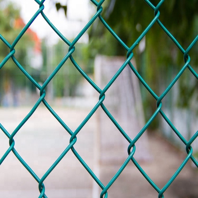 Hot Dipped Galvanized Cyclone Wire Mesh 8 ft Chain Link Fence Roll PVC Chain Link Fence For Philippines