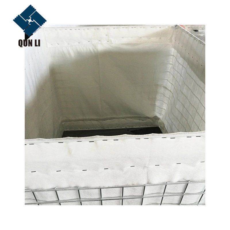 Security Defensive Galvanized Steel Wire Mesh Barrier Blast Wall Bastion Fence Cutting Processing Service Retaining Wall Fencing