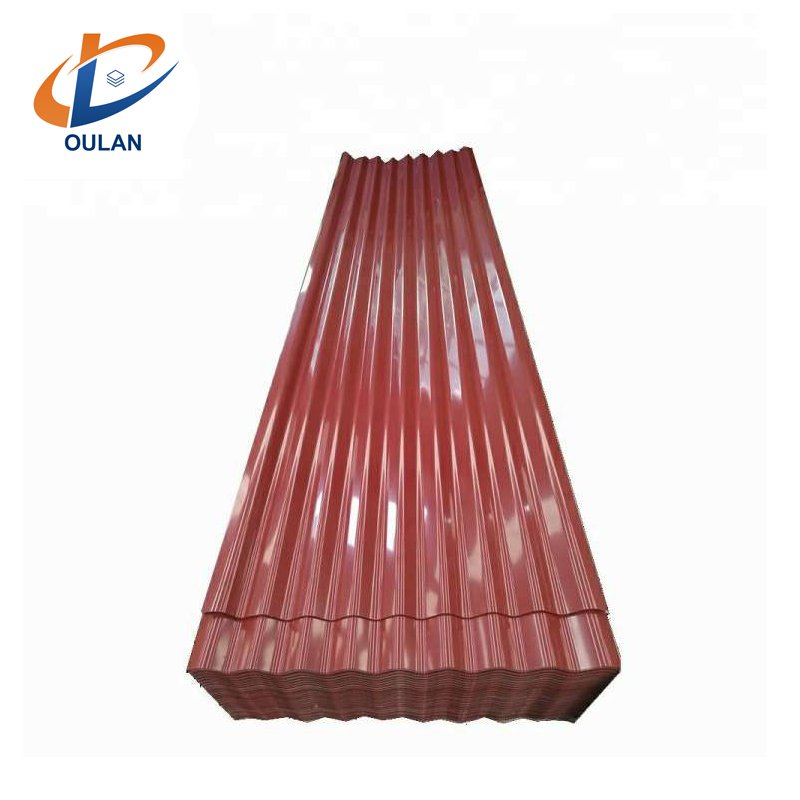 23 26 gauge color coated corrugated galvanized steel sheets dx51d z100 color corrugated steel sheet