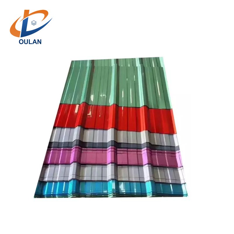 23 26 gauge color coated corrugated galvanized steel sheets dx51d z100 color corrugated steel sheet