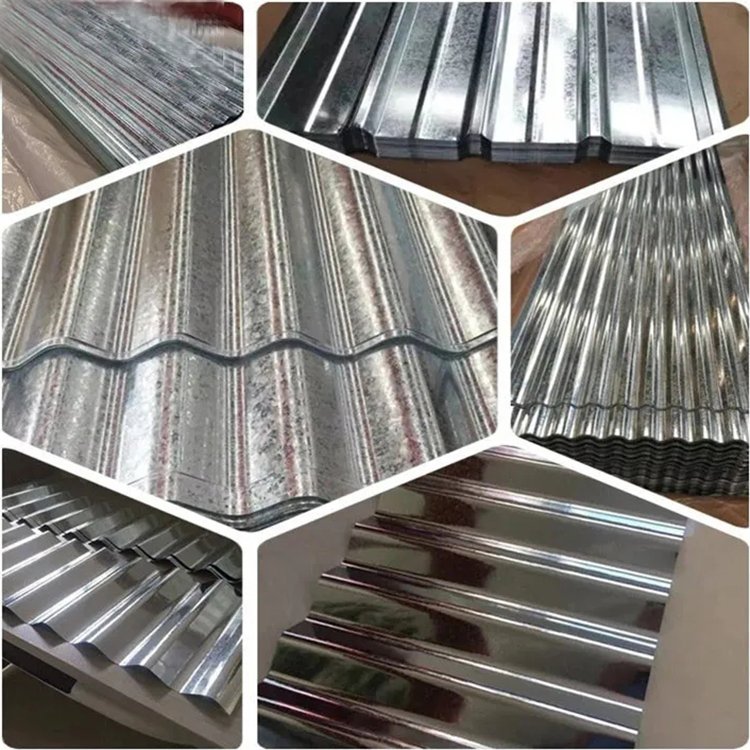 Factory hot sales 20g 40g 60g zinc coated iron metal galvanized corrugated steel roofing sheet