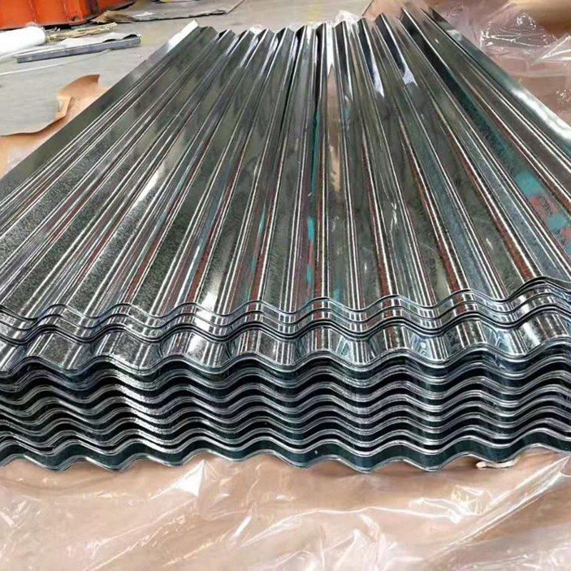 Factory hot sales 20g 40g 60g zinc coated iron metal galvanized corrugated steel roofing sheet