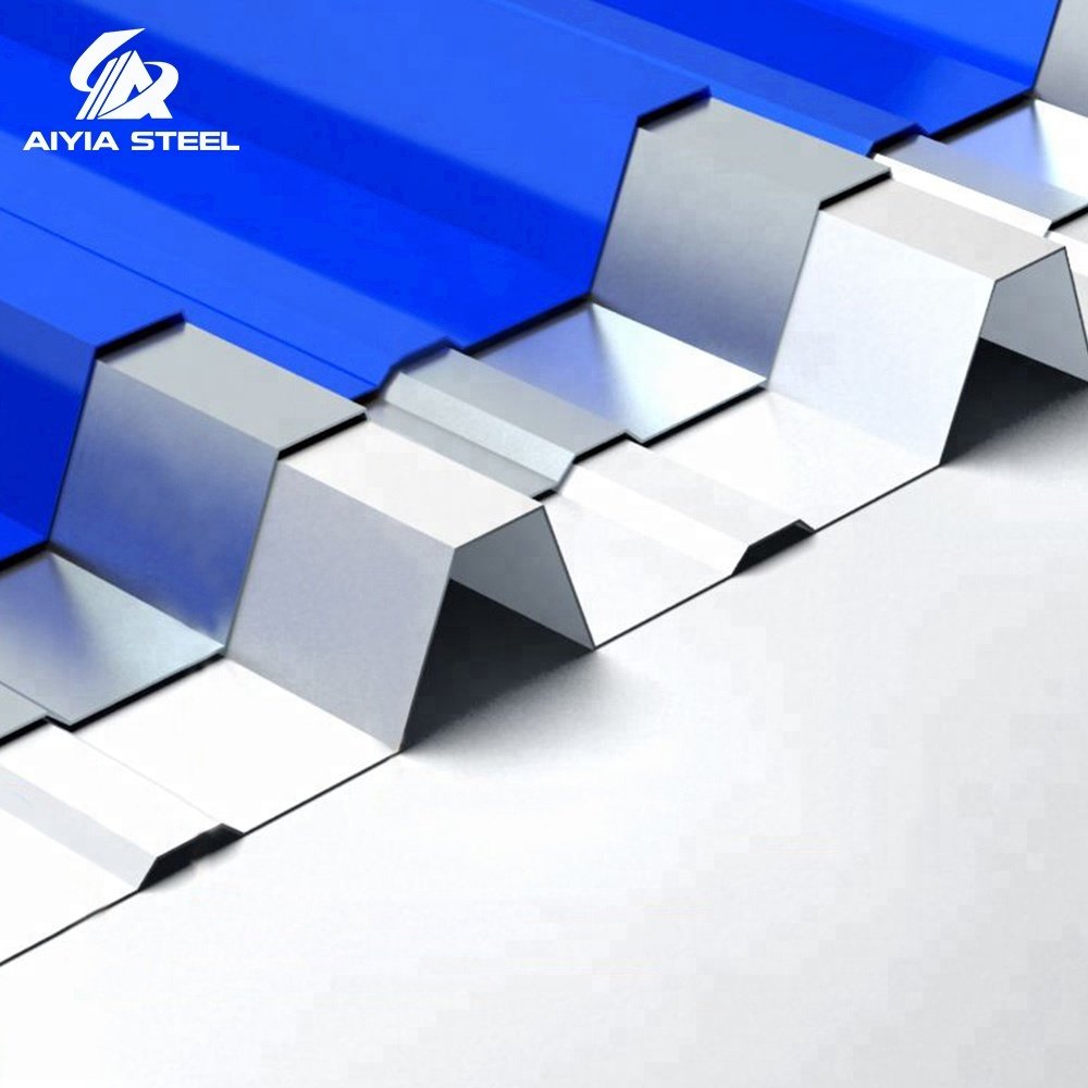 Aluminum galvanized corrugated roofing sheet 24 gauge zinc color coated roof tiles price color steel sheet