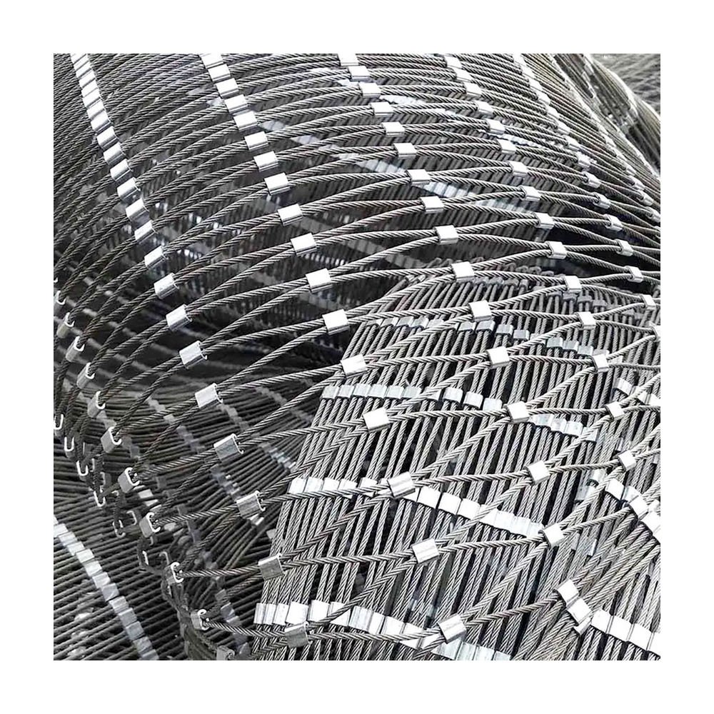 Slope Protection Rock Fall Netting Grid Mesh Factory Produce Rockfall Barrier Netting Slope Protection Mesh