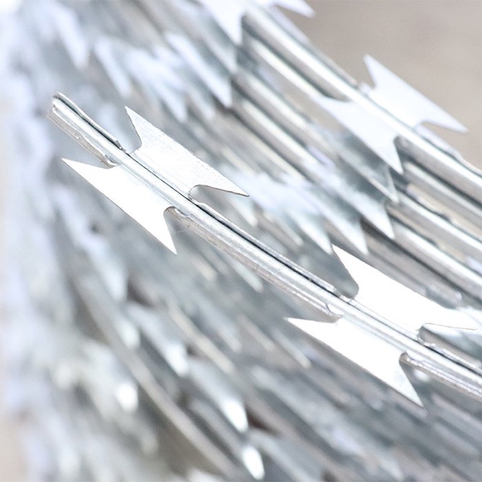 Razor Barbed Wire Extension Arms Galvanized 45 Waterproof Paper +woven Bags Galvanized Steel Wire 14 Gauge 10 Rolls Cross Razor
