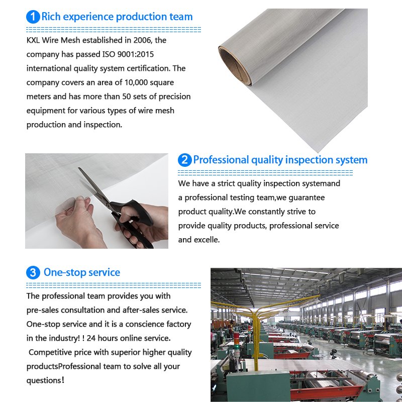 304l/316/316l /304 Stainless Steel Woven Wire Mesh