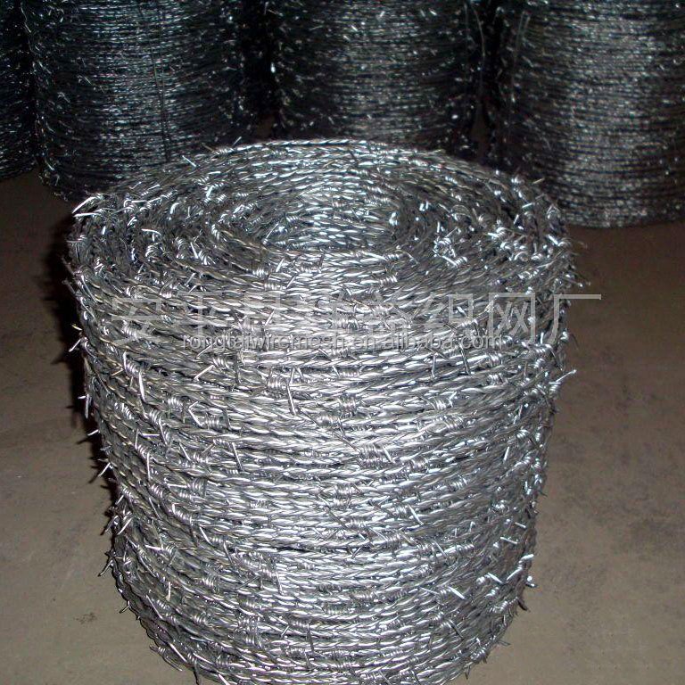 2 strands 4 points 10 gauge hot dipped galvanized prison traditional barb wire