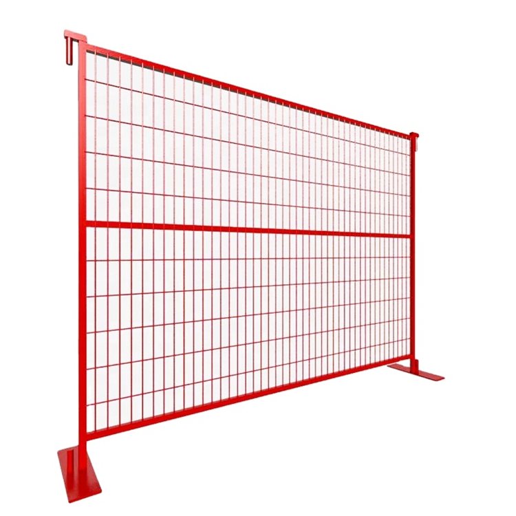 Construction Site Mobile Portable Fencing Powder Coated Temporary Movable Fence