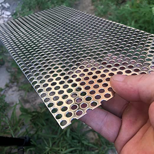 Wire Mesh punching stainless circle anti-skid decorative Square round holes balcony perforated Metal Mesh steel plate with hole