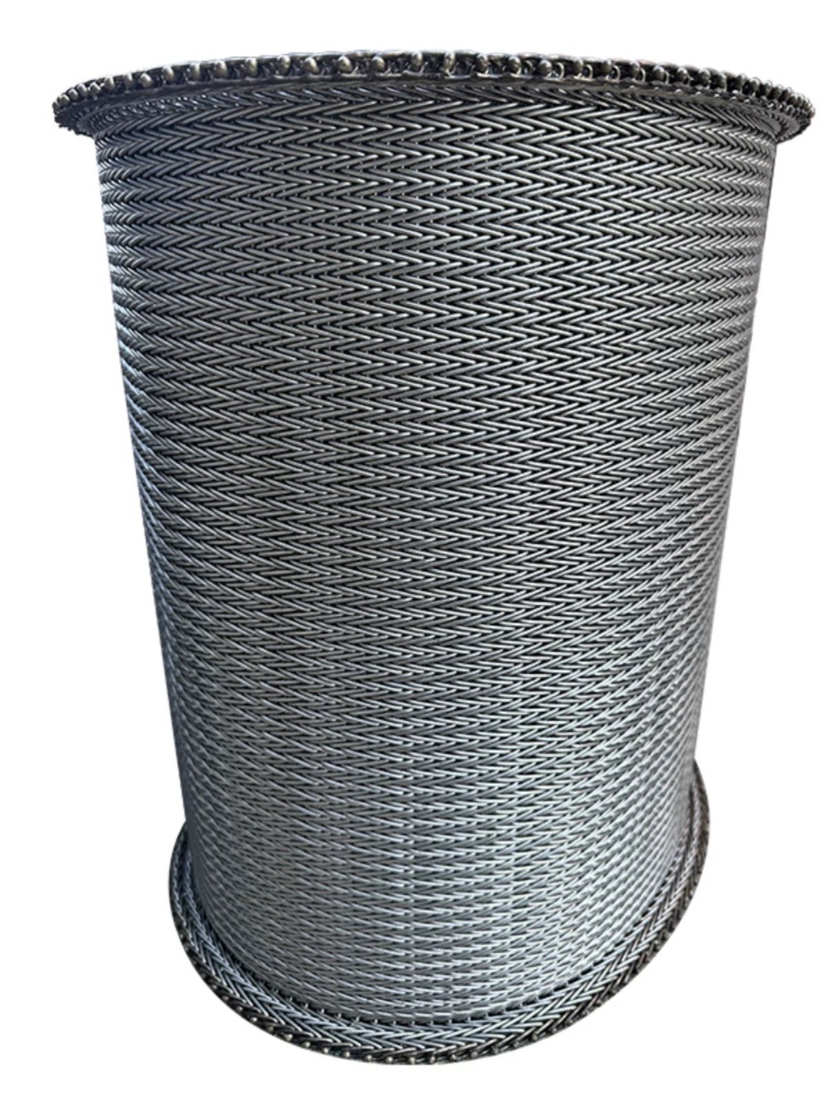 Most popular High performance stainless steel wire rope mesh Herringbone chain mesh with high temperature conveyor belt