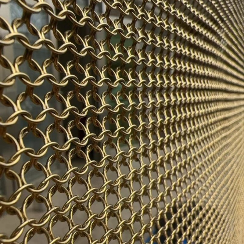 Stainless Steel Aluminum Decorative Wire Ring Metal Mesh Rings Decorative Mesh Chainmail Mesh 30MM