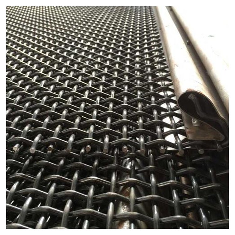 Mining vibrating sieve crusher rock coal mine screen 6mm sand gravel screen mesh with hook