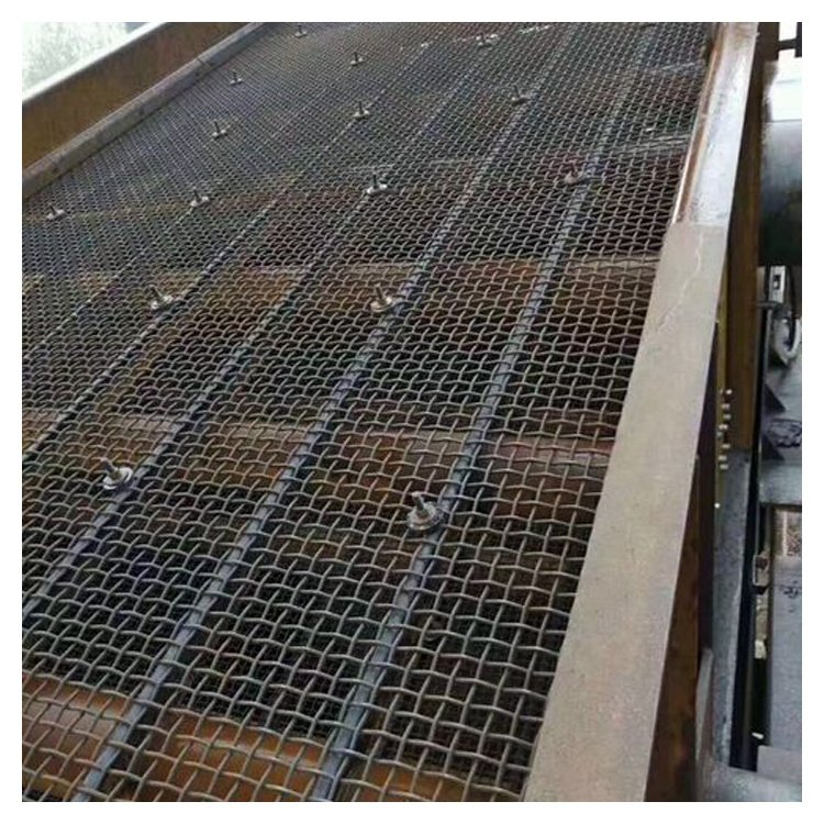Mining vibrating sieve crusher rock coal mine screen 6mm sand gravel screen mesh with hook