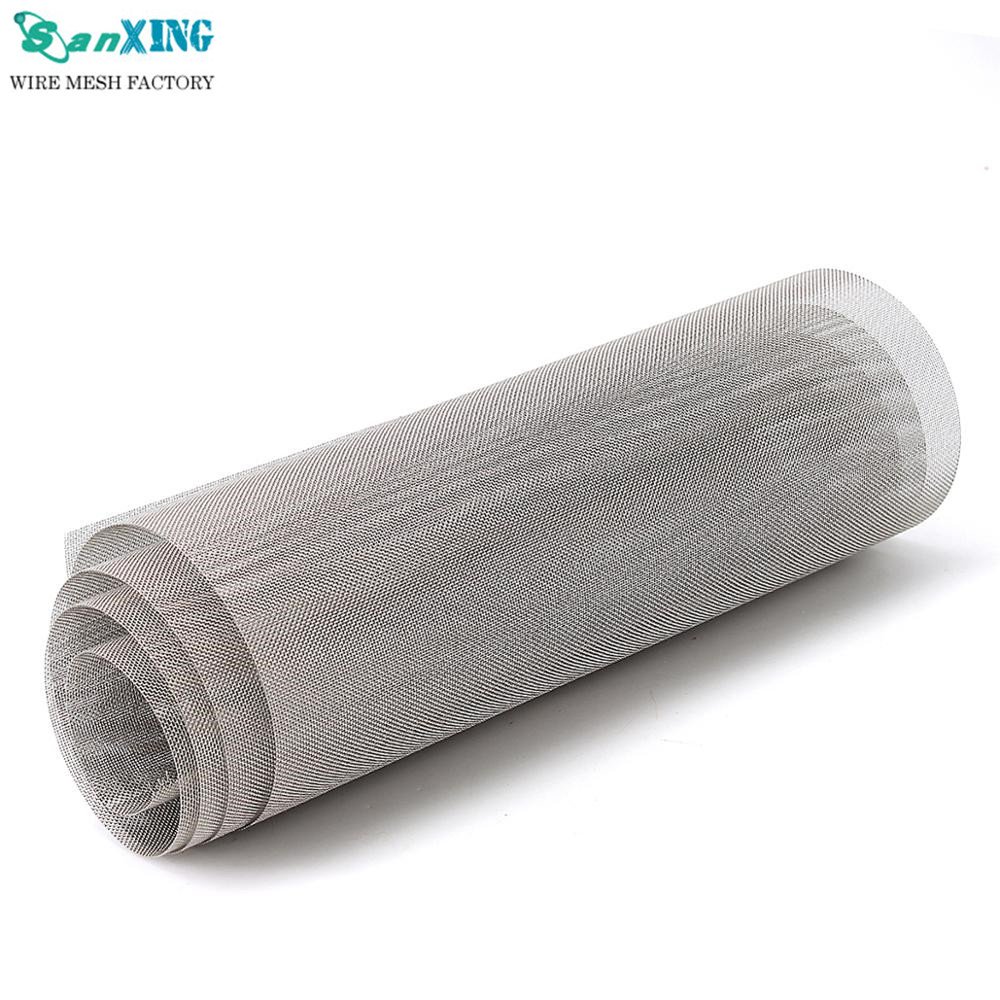 Flat weaving stainless stain wire mesh rolls for gas and liquid filter