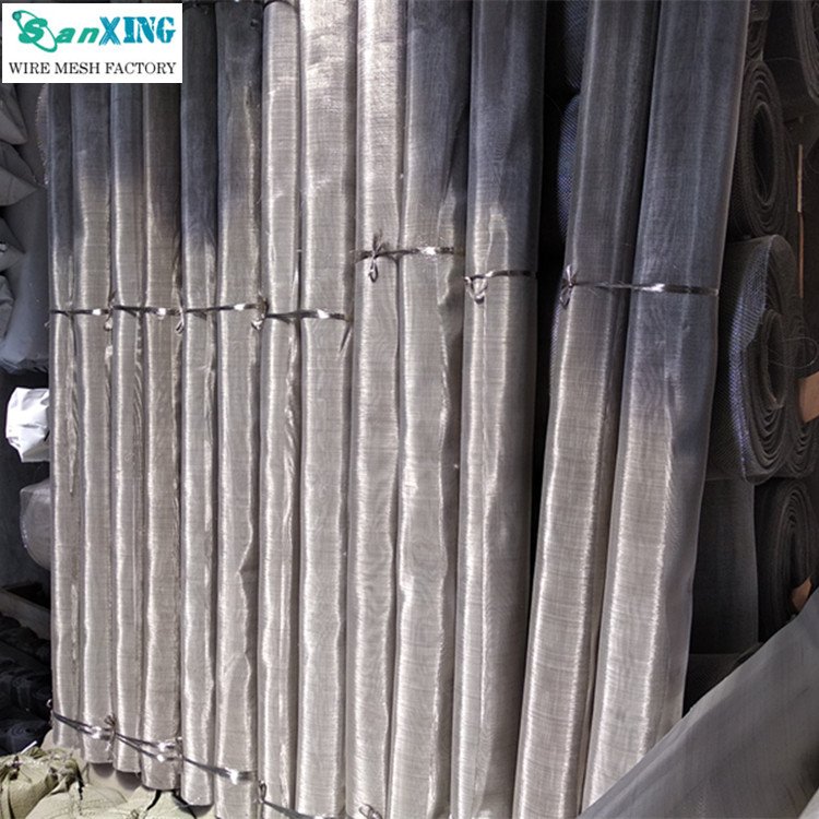 Flat weaving stainless stain wire mesh rolls for gas and liquid filter