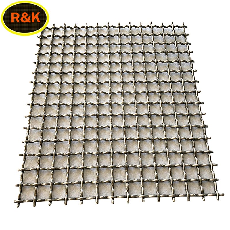 304 Square Hole Weave Wire Filter Screen Woven Stainless Steel Wire Crimped Wire Mesh
