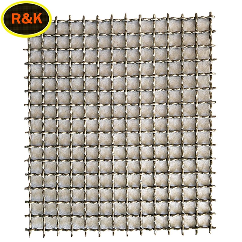 304 Square Hole Weave Wire Filter Screen Woven Stainless Steel Wire Crimped Wire Mesh