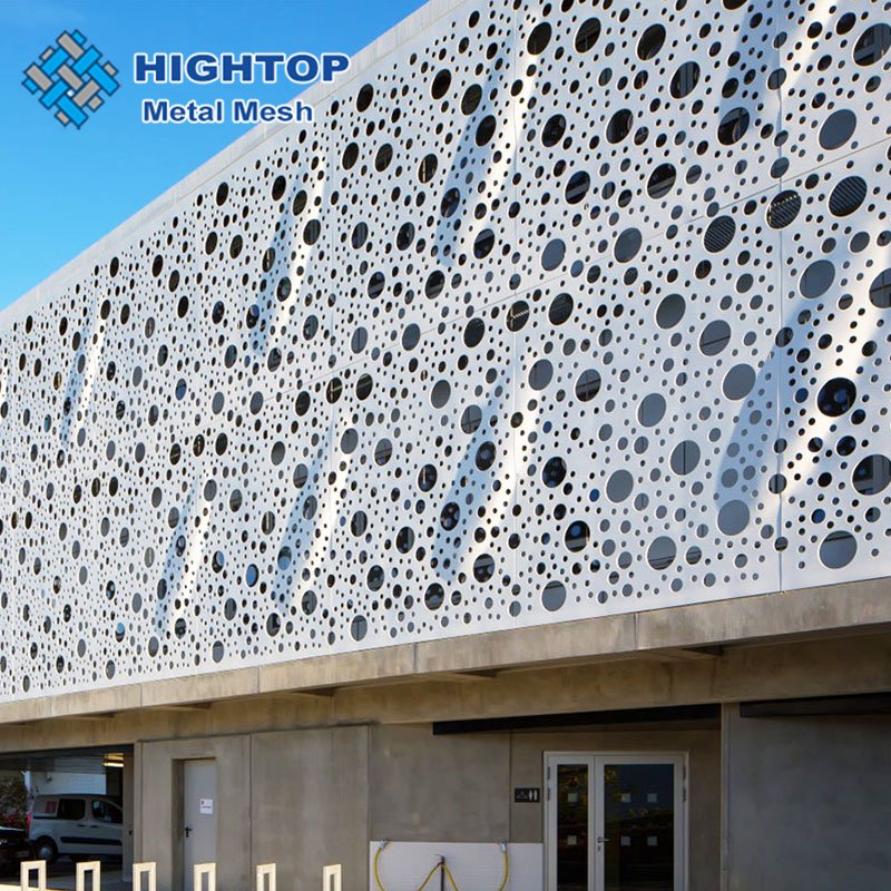 Aluminum Perforated Sheets Plates Suppliers Custom Size Decorative Punched Metal Sheet Panels Facade Steel Wire Mesh With Holes
