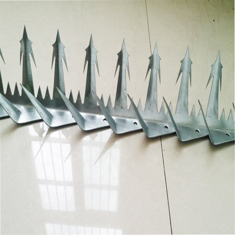 Hot Dipped Galvanized security razor spike / PVC coated wall spike