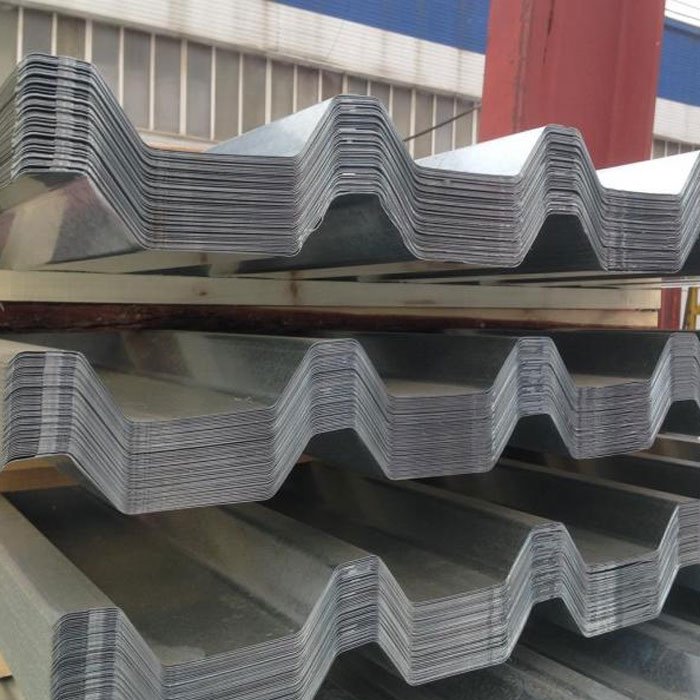 Galvanized Corrugated Sheet Zinc Coated Hot Selling Dx51d DX52 D 4X8 SGCC SPCC 0.3Mm 0.4Mm 0.5Mm Price Sheet Standard Packing JH
