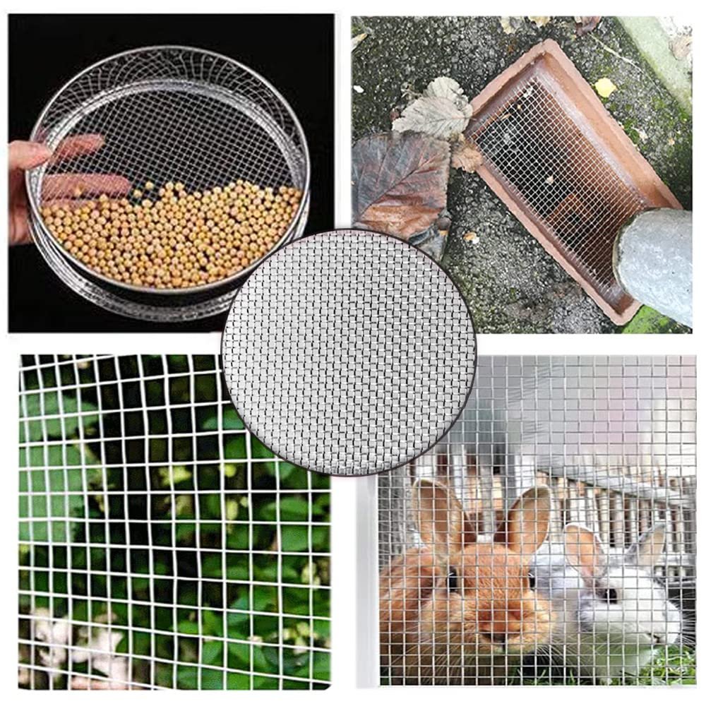 Stainless steel mesh 304 crimped wire mesh plain weave screen 316 metal filter square hole weave screen net