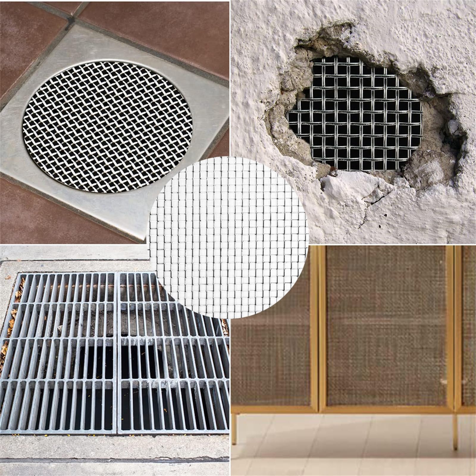 Stainless steel mesh 304 crimped wire mesh plain weave screen 316 metal filter square hole weave screen net