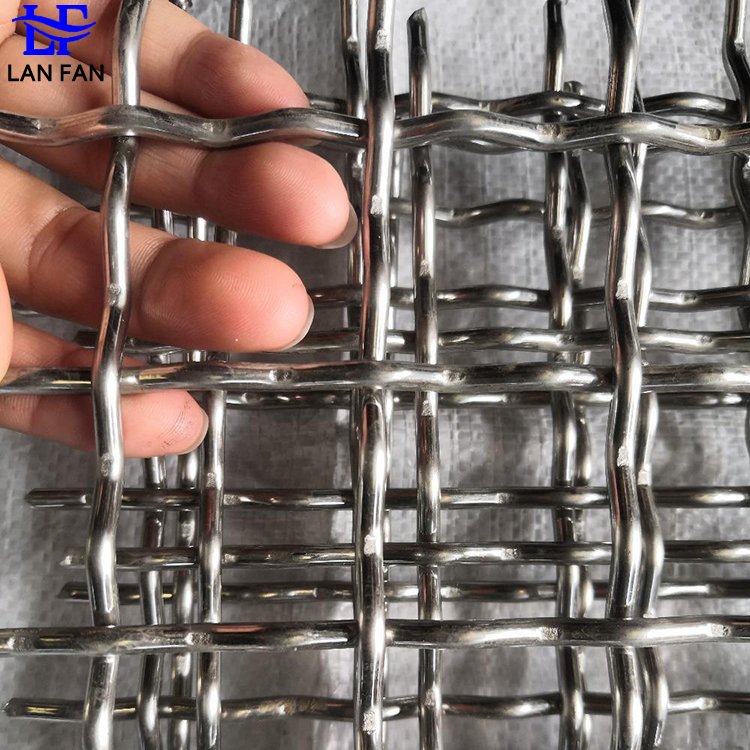 Heavy-Duty Decorative Stainless Steel Wire Mesh Crimped SS Wire Mesh