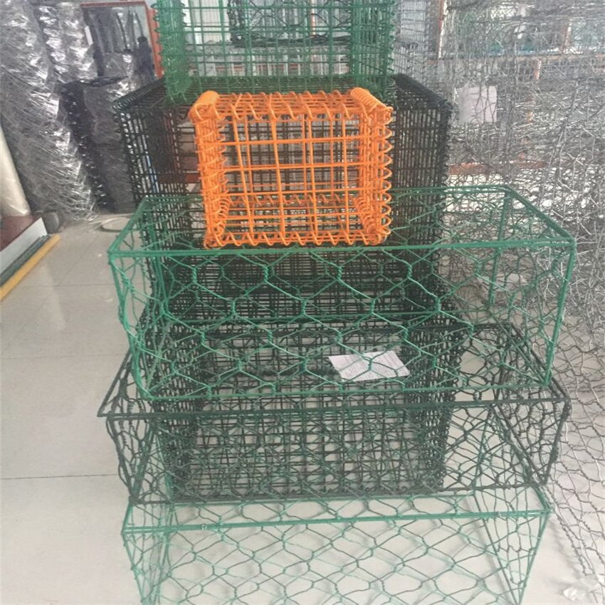 Hot Dipped Galvanized Gabion Basket Wall 2x1x1m Hexagonal Wire Mesh Riverbank Gabion Box