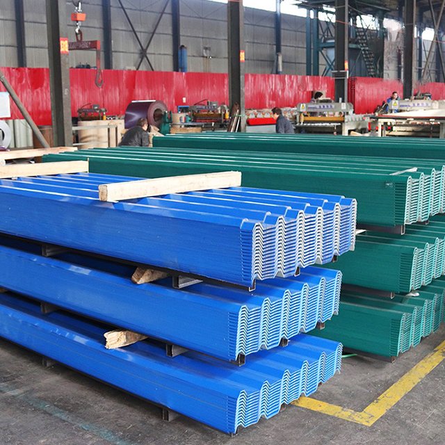 Metal Roofing Customized Galvanized Corrugated color coated steel sheet roofing sheet