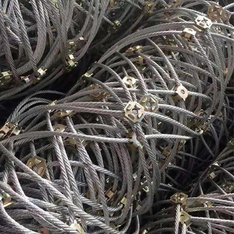 Protective rockfall net flexible slope safety net steel wire mesh flexible metal mesh