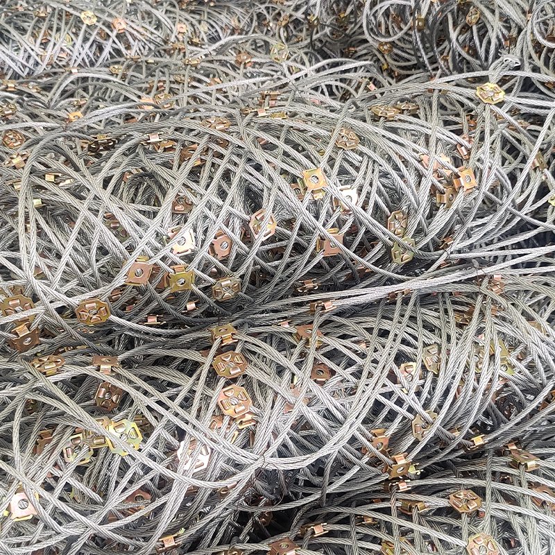 Protective rockfall net flexible slope safety net steel wire mesh flexible metal mesh