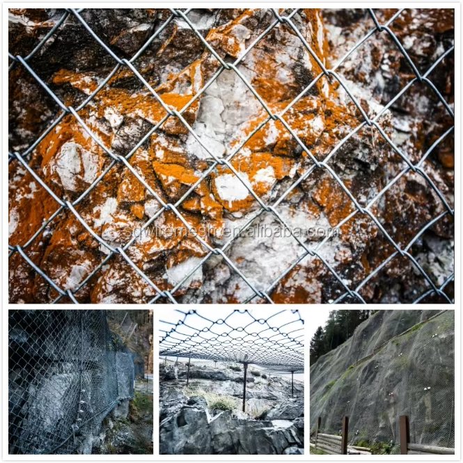 high tensile Spider Spiral Rope Wire Rockfall Protection Netting