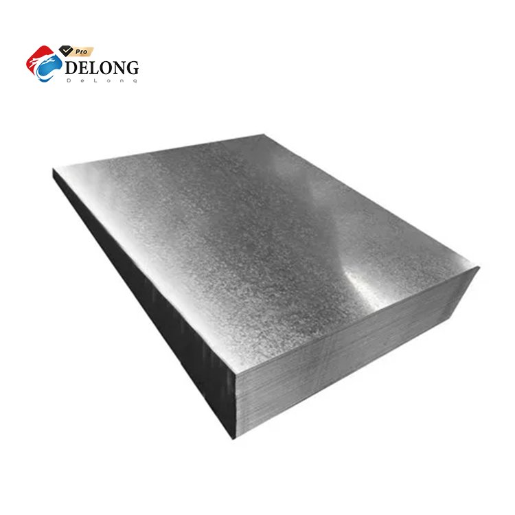 Hot Dipped 1mm -2.5mm Thickness 12 14 16 18 20 22 24 26 28 Gauge GI Plain Metal Sheet Galvanized Steel Sheet