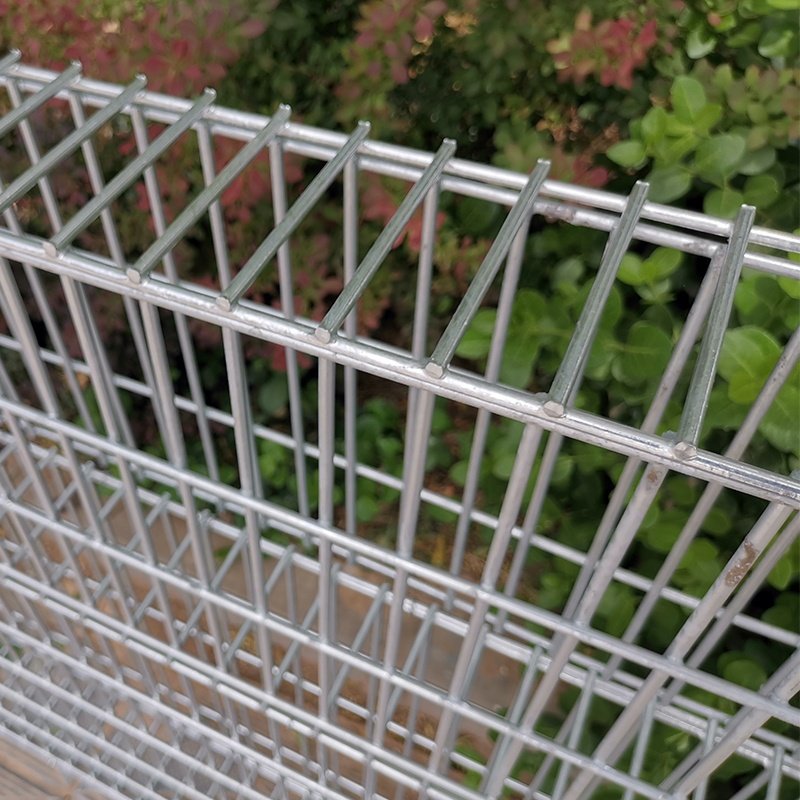 Welded Wire Mesh Gabion Wall Construction Garden Retaining 50mm 6mm Made Galvanized Iron Steel Wire Bending Included Fences"