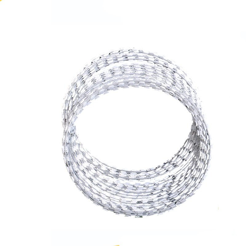 Razor blade wire mesh roll / security razor blade fence for house / BTO-22 razor barbed wire mesh