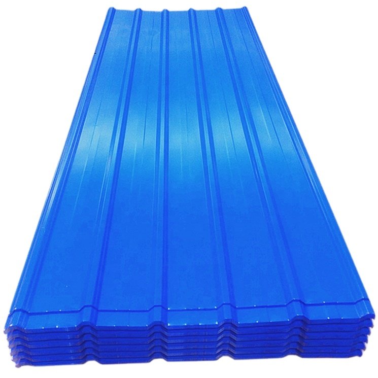 hot sale ppgi prepainted color coated corrugated galvanized trapezoid roof sheet price metal steel panels per ton