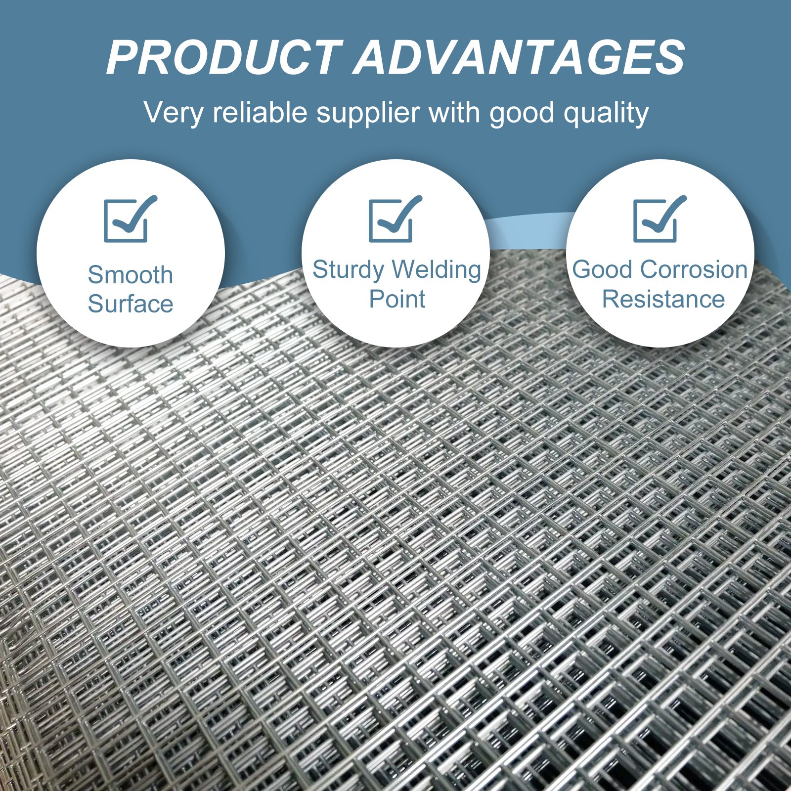 Galvanized Welded Wire Mesh Panel for Construction Industry